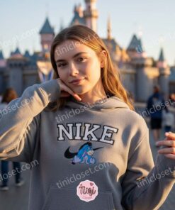 Eeyore Embroidered Sweatshirt, Disney Character Brand Logo Inspired Crewneck, Custom Pooh Bear Apparel for Fans, Retro Cartoon Luxury Style Pullover (2)