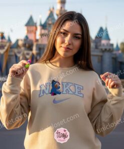 Eeyore Teddy Bear Embroidered Shirt, Disney Character Brand Logo Inspired T-shirt, Custom Pooh Bear Apparel for Fans, Retro Cartoon Luxury Style Tee