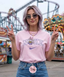 Daisy Duck Say Hi Embroidered Sweatshirt, Disney Characters Embroidered T-shirt, Cartoon Embroidered Hoodie 1 Daisy Duck Say Hi Embroidered Sweatshirt, Disney Characters Embroidered T shirt, Cartoon Embroidered Hoodie (2)
