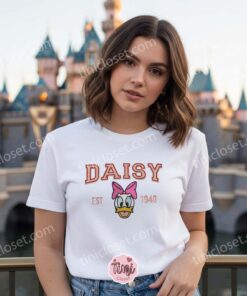 Daisy Duck Est 1940 Embroidered Shirt, Disney Characters Embroidered Hoodie, Best Gift Ideas (2)