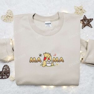 Mama Hunny Winnie The Pooh Embroidered Shirt Mothers Day Embroidered Hoodie Best Gift For Mom 1 Mama Hunny Winnie The Pooh Embroidered Shirt Mothers Day Embroidered Hoodie Best Gift For Mom 1