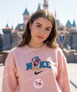 Donald Duck Christmas Embroidered Sweatshirt, Festive Santa Duck Hoodie, Bestie Matching Shirts (1)