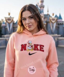 Vintage Santa Donald Embroidered Sweatshirt, Cartoon Christmas Hoodie, Bestie Matching Shirts (1)