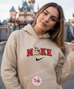 Vintage Santa Donald Embroidered Sweatshirt, Cartoon Christmas Hoodie, Bestie Matching Shirts (3)