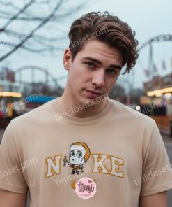 Michael Myers SpongeBob Embroidered T shirt, Funny Horror Cartoon Mashup Embroidered Sweatshirt, Unique Boyfriend Hoodie Gift (1)