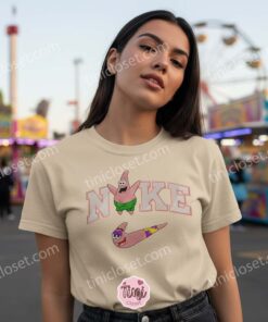 Patrick Star Embroidered Sweatshirt, Funny SpongeBob SquarePants Cartoon Apparel, Embroidery Couple Sweatshirts & Hoodies