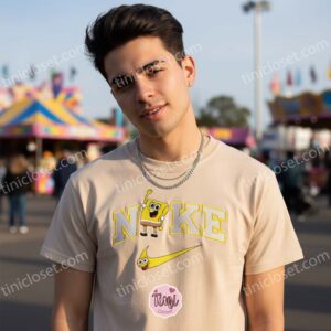 SpongeBob Embroidered Sweatshirt, Funny SpongeBob SquarePants Cartoon Apparel, Embroidery Couple Sweatshirts & Hoodies (2)