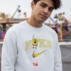 SpongeBob Embroidered Sweatshirt, Funny SpongeBob SquarePants Cartoon Apparel, Embroidery Couple Sweatshirts & Hoodies