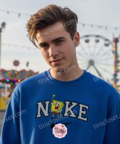 Custom SpongeBob Embroidered Hoodie & Sweatshirt, SpongeBob SquarePants Cartoon Character T shirt, Bestie Matching Shirts (1)