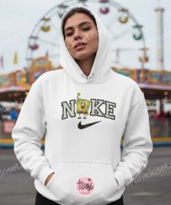 Custom SpongeBob Embroidered Hoodie & Sweatshirt, SpongeBob SquarePants Cartoon Character T-shirt, Bestie Matching Shirts