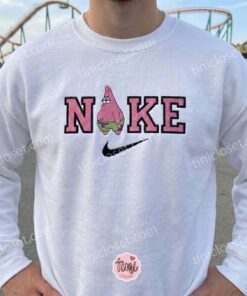 Funny Patrick Star Embroidered Sweatshirt, Pop Culture Cartoon Character T shirt, Boyfriend Hoodie Gift (3)