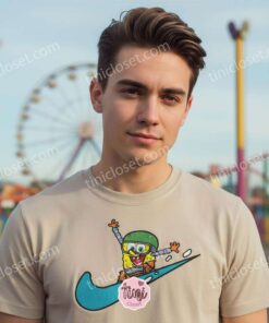 SpongeBob Snowboarding Embroidered Sweatshirt, Funny Winter Cartoon Hoodie, Bestie Matching Shirts (5)