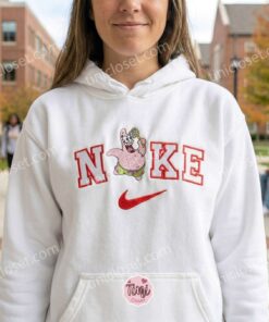 Patrick Star with Net Embroidered Sweatshirt, SpongeBob SquarePants Embroidered Hoodie, Galentine Gift Ideas 2 Patrick Star with Net Embroidered Sweatshirt, SpongeBob SquarePants Embroidered Hoodie, Galentine Gift Ideas (3)