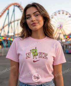 SpongeBob as The Mask Embroidered Sweatshirt, Custom Cartoon Character Embroidered T shirt, Boyfriend Hoodie Gift (2)