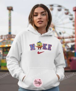 Funny SpongeBob Cartoon Coach Embroidered Sweatshirt, Cartoon Character Embroidered Hoodie, Anniversary Gift For Boyfriend (2)