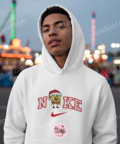 Custom SpongeBob Christmas Cartoon Embroidered Sweatshirt, Just Because Gift For Him, Funny Christmas Hoodie & Crewneck (3)