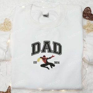 Dad Spider Man Daughter Fathers Day Embroidered Shirt 1