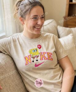 SpongeBob Heart Balloon Embroidered Sweatshirt, Cute Valentine T-shirt, Matching Nostalgic Character Hoodies