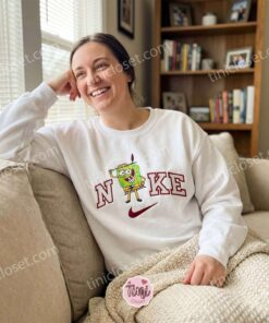 SpongeBob as The Mask Embroidered Sweatshirt, Custom Cartoon Character Embroidered T-shirt, Boyfriend Hoodie Gift 1 SpongeBob as The Mask Embroidered Sweatshirt, Custom Cartoon Character Embroidered T shirt, Boyfriend Hoodie Gift (1) 1