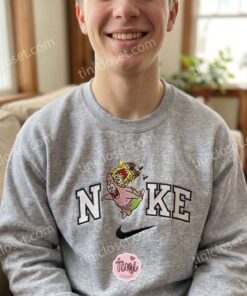 Funny SpongeBob and Patrick Star Embroidered Sweatshirt, Nostalgic Y2K Cartoon Hoodie, Bestie Matching Shirts