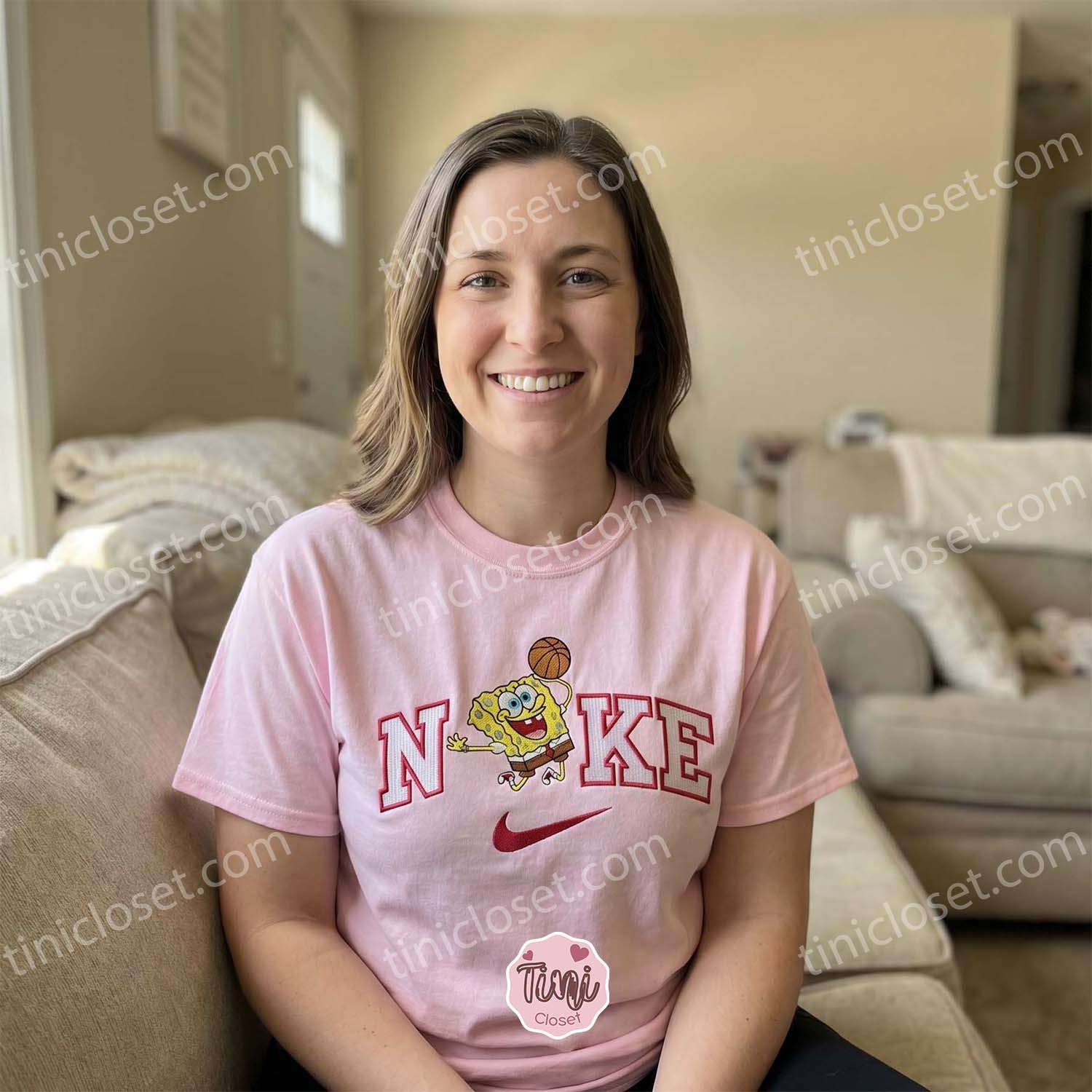 SpongeBob Basketball Embroidered Sweatshirt, SpongeBob SquarePants Embroidered T-shirt, Boyfriend Hoodie Gift SpongeBob Basketball Embroidered Sweatshirt, SpongeBob SquarePants Embroidered T-shirt, Boyfriend Hoodie Gift