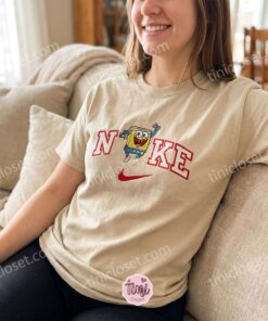 Funny Cartoon SpongeBob Gym Embroidered Sweatshirt, Workout Motivation Crewneck, Weightlifting Apparel, Just Because Gift For Him (1)