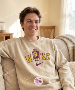 Funny Cartoon SpongeBob Embroidered Sweatshirt, Retro Cartoon Embroidered Hoodie, Cozy Gifts For Girlfriend (1)