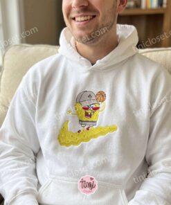 SpongeBob Hoops Embroidered Sweatshirt, Basketball Streetwear Hoodie, 1st Anniversary Gift For Boyfriend (3)