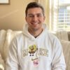 Cartoon SpongeBob Embroidered Sweatshirt, Y2K Nostalgic Graphic Tee, Retro Bestie Matching Shirts & Hoodies
