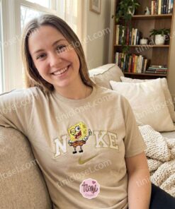 Cartoon SpongeBob Embroidered Sweatshirt, Y2K Nostalgic Graphic Tee, Retro Bestie Matching Shirts & Hoodies (3)