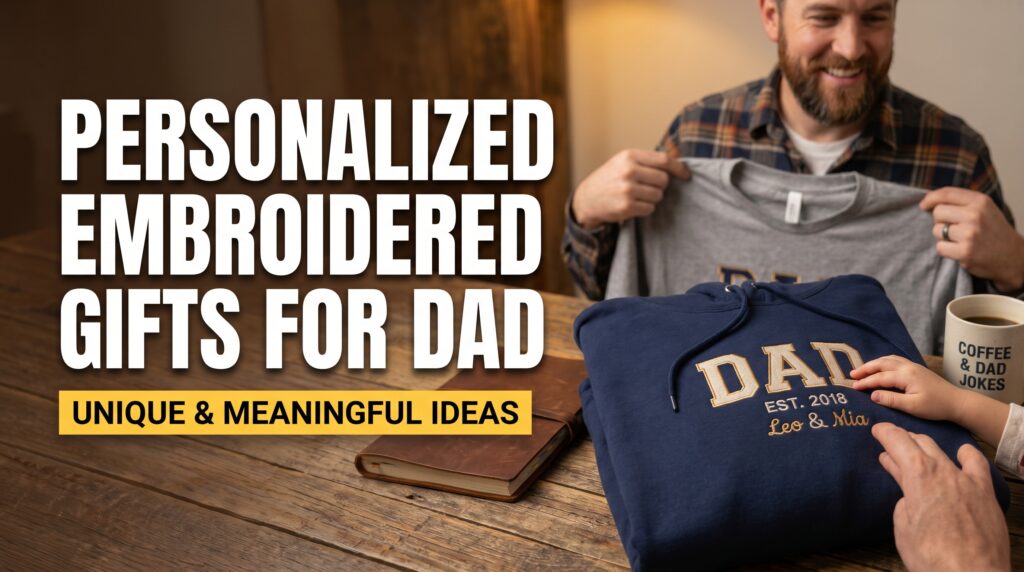 Personalized Embroidered Gifts for Dad Unique & Meaningful Ideas