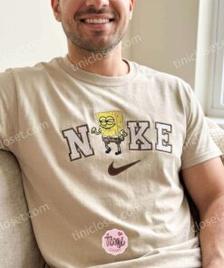 Funny Smug SpongeBob Cartoon Embroidered Sweatshirt, Nostalgic Meme T shirt, Perfect Boyfriend Hoodie Gift (1)
