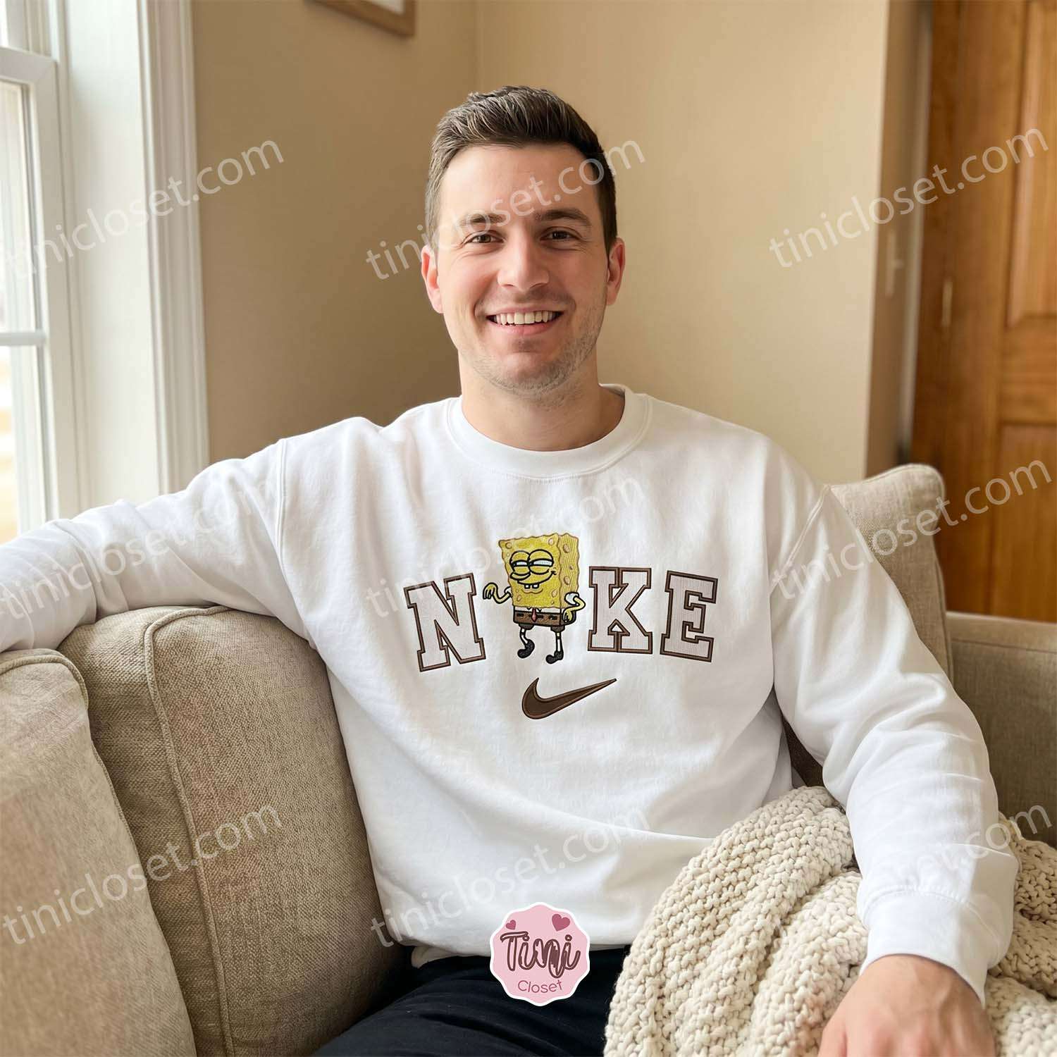 Funny Smug SpongeBob Cartoon Embroidered Sweatshirt, Nostalgic Meme T-shirt, Perfect Boyfriend Hoodie Gift Funny Smug SpongeBob Cartoon Embroidered Sweatshirt, Nostalgic Meme T-shirt, Perfect Boyfriend Hoodie Gift
