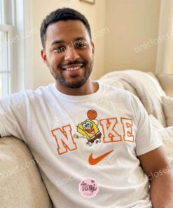 Funny SpongeBob Basketball 90s Cartoon Embroidered Sweatshirt, Retro Hoops T shirt, Boyfriend Hoodie Gift (2)