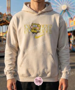 Chubby SpongeBob Cartoon Embroidered Sweatshirt, Matching Couple Hoodie, Cute Matching Crewneck (1)
