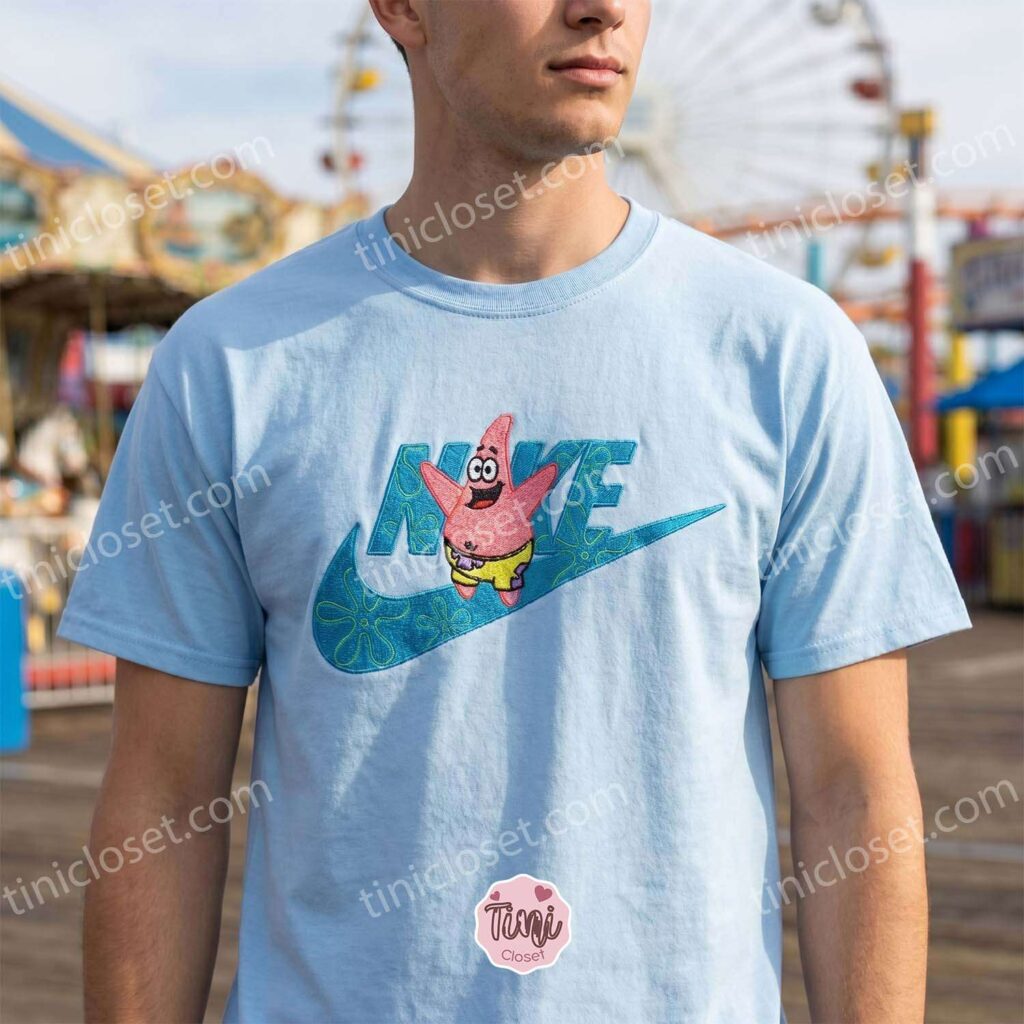 Patrick Star Embroidered Sweatshirt and Hoodie, SpongeBob SquarePants Apparel, Bestie Matching Shirts Patrick Star Embroidered Sweatshirt and Hoodie, SpongeBob SquarePants Apparel, Bestie Matching Shirts