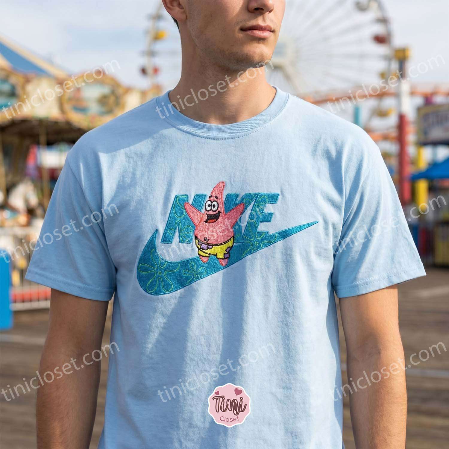 Patrick Star Embroidered Sweatshirt and Hoodie, SpongeBob SquarePants Apparel, Bestie Matching Shirts Patrick Star Embroidered Sweatshirt and Hoodie, SpongeBob SquarePants Apparel, Bestie Matching Shirts