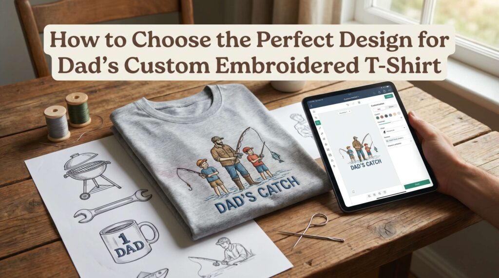How to Choose the Perfect Design Custom Embroidered T Shirts for Dad