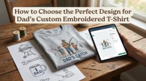 How to Choose the Perfect Design Custom Embroidered T Shirts for Dad