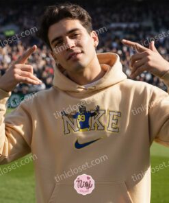 Aaron Donald 99 NFL Embroidered Sweatshirt, Los Angeles Rams Sports Hoodie, American Football Crewneck4