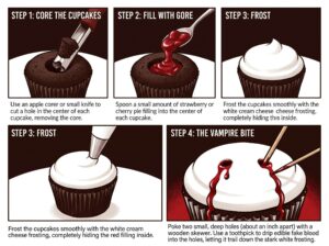 Vampire Bite Cupcakes Vampire Bite Cupcakes