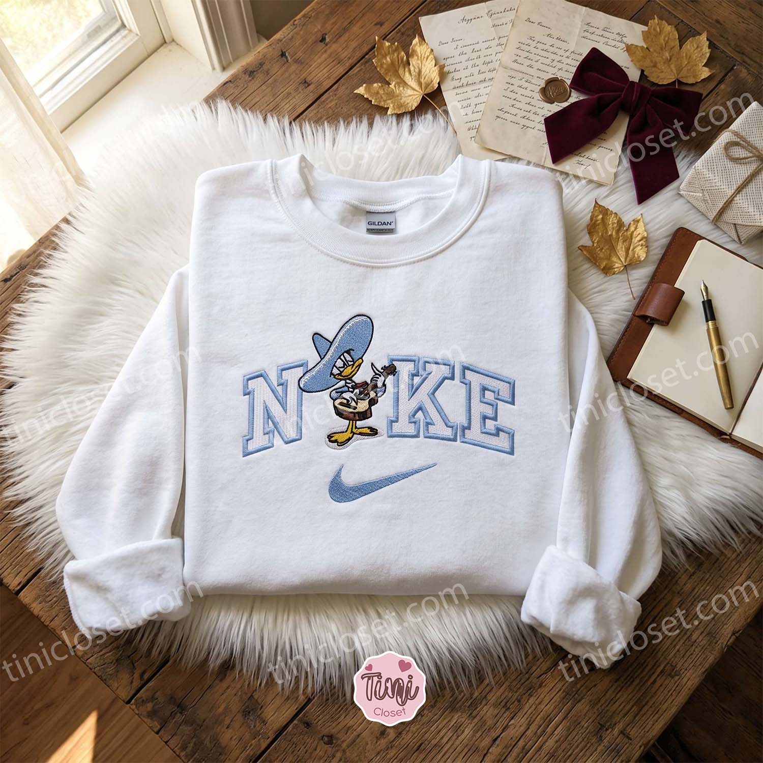 Sombrero Donald Duck Guitar Embroidered Sweatshirt, Disney Embroidered Hoodie, Just Because Gift For Him Sombrero Donald Duck Guitar Embroidered Sweatshirt, Disney Embroidered Hoodie, Just Because Gift For Him