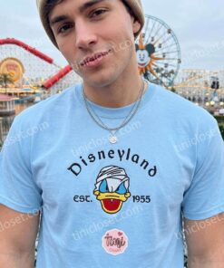Disneyland Donald Halloween Est. 1955 Embroidered Sweatshirt, Halloween Embroidered Hoodie, Best Gift for Boyfriend (1)
