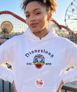 Disneyland Donald Halloween Est. 1955 Embroidered Sweatshirt, Halloween Embroidered Hoodie, Best Gift for Boyfriend 1 Disneyland Donald Halloween Est. 1955 Embroidered Sweatshirt, Halloween Embroidered Hoodie, Best Gift for Boyfriend (2)