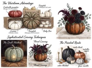 Re imagine the Jack O Lantern Carved and Painted Elegance