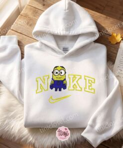 Dave Despicable Me and Minions Embroidered Sweatshirt, Movie Embroidered Hoodie, Bestie Matching Shirts (1)