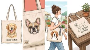 Personalized Pet Portrait Tote Bags
