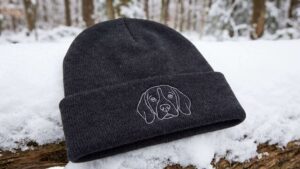 Embroidered Pet Portrait Baseball Caps and Beanies