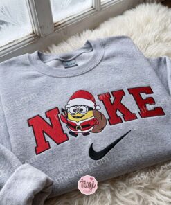 Minion Bob Santa Claus Embroidered Sweatshirt, Minions Movie Characters Embroidered Shirt, Best Christmas Gift 2 Minion Bob Santa Claus Embroidered Sweatshirt, Minions Movie Characters Embroidered Shirt, Best Christmas Gift (3)