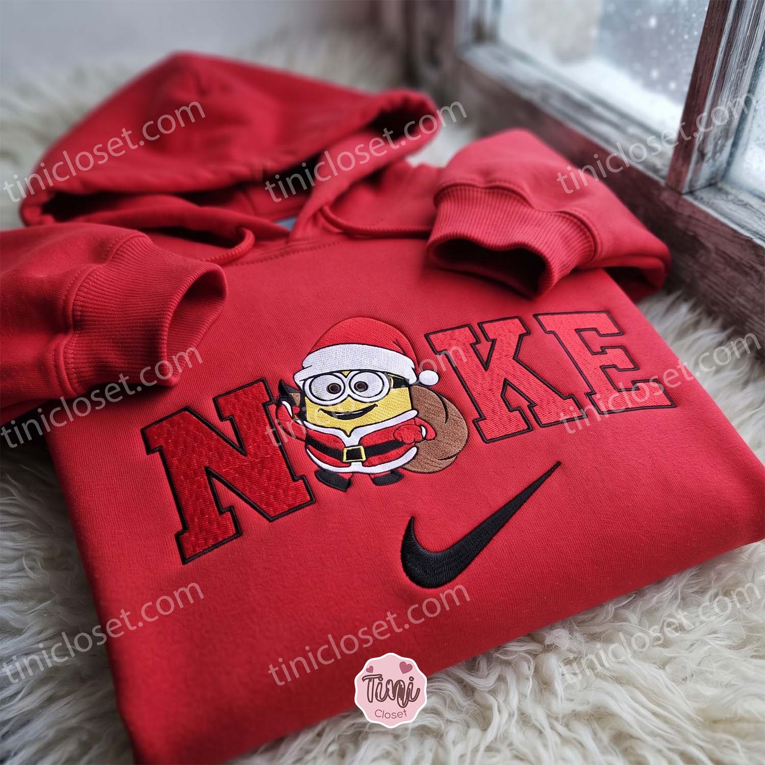 Minion Bob Santa Claus Embroidered Sweatshirt, Minions Movie Characters Embroidered Shirt, Best Christmas Gift Minion Bob Santa Claus Embroidered Sweatshirt, Minions Movie Characters Embroidered Shirt, Best Christmas Gift